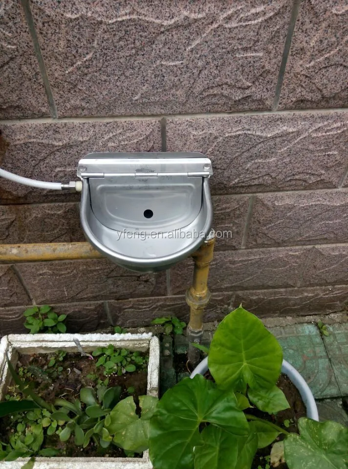 automatic water trough stainless steel bowl