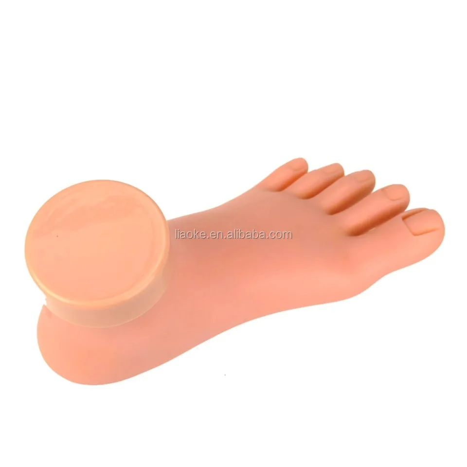 High Quality Nail Practice False Foot Nail Art Foot Soft Training Display Model Practice Foot
