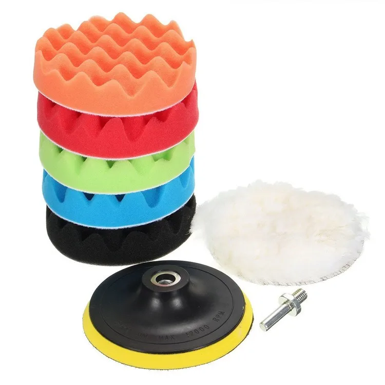 6inch Car Polishing Pads Backing Pad And Wool Buffing Pad Kits - Buy ...