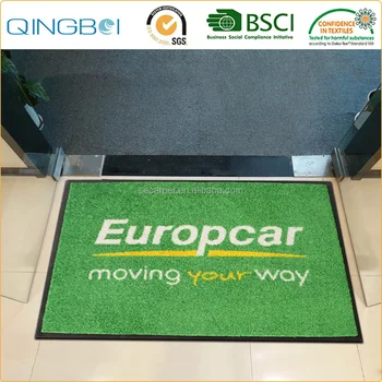 Heavy Duty Industrial Custom Logo Floor Rubber Mat Printed Door