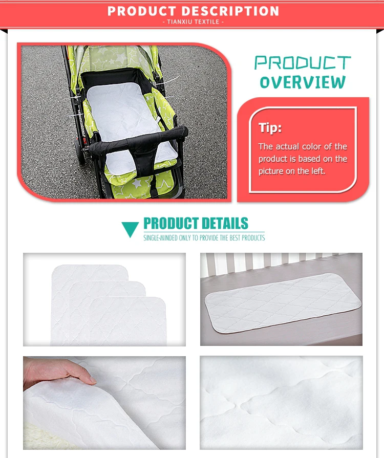 3pk Baby Changing Pad Baby Urine Pad Waterproof Changing Pad Liners 14