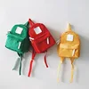 Cheap custom school kids mini canvas backpack with logo