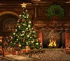 Christmas backdrops photography non-woven photo background/wedding stage backdrop studio decoration christmas tree scenci