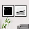 10x10 square shape black hanging wall picture photo frame with mat board