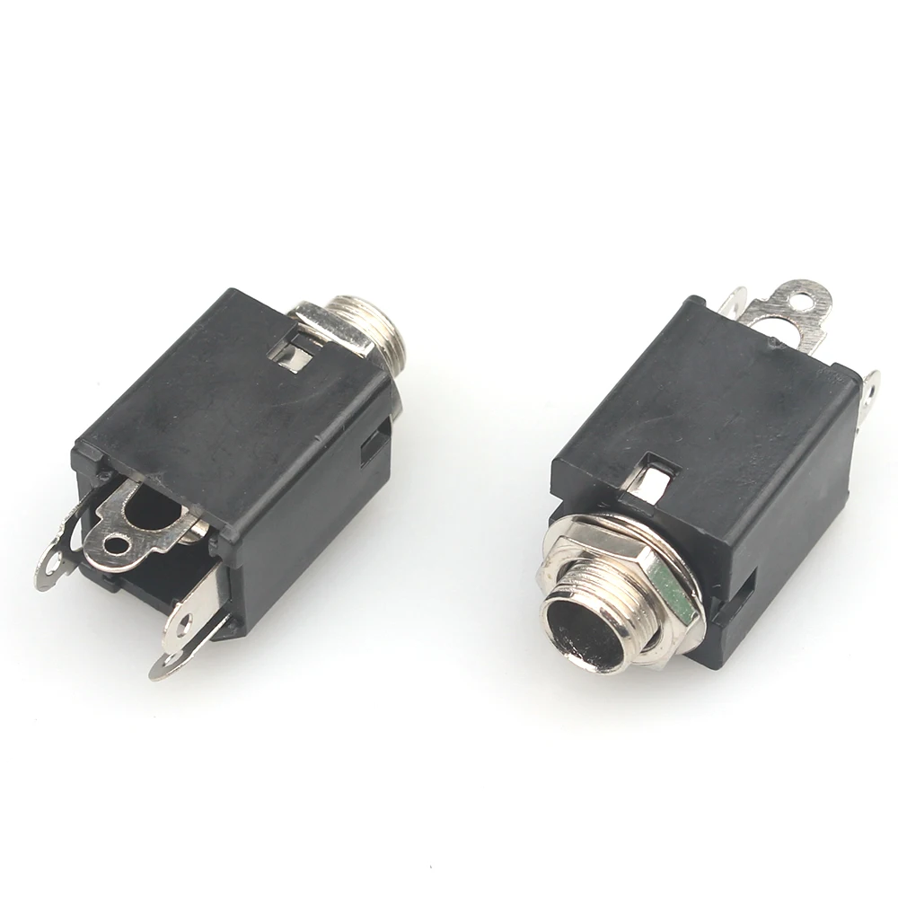 2X 5.5*2.5mm DC Power Jack Plug Socket Female Panel Mounts Connectors BH