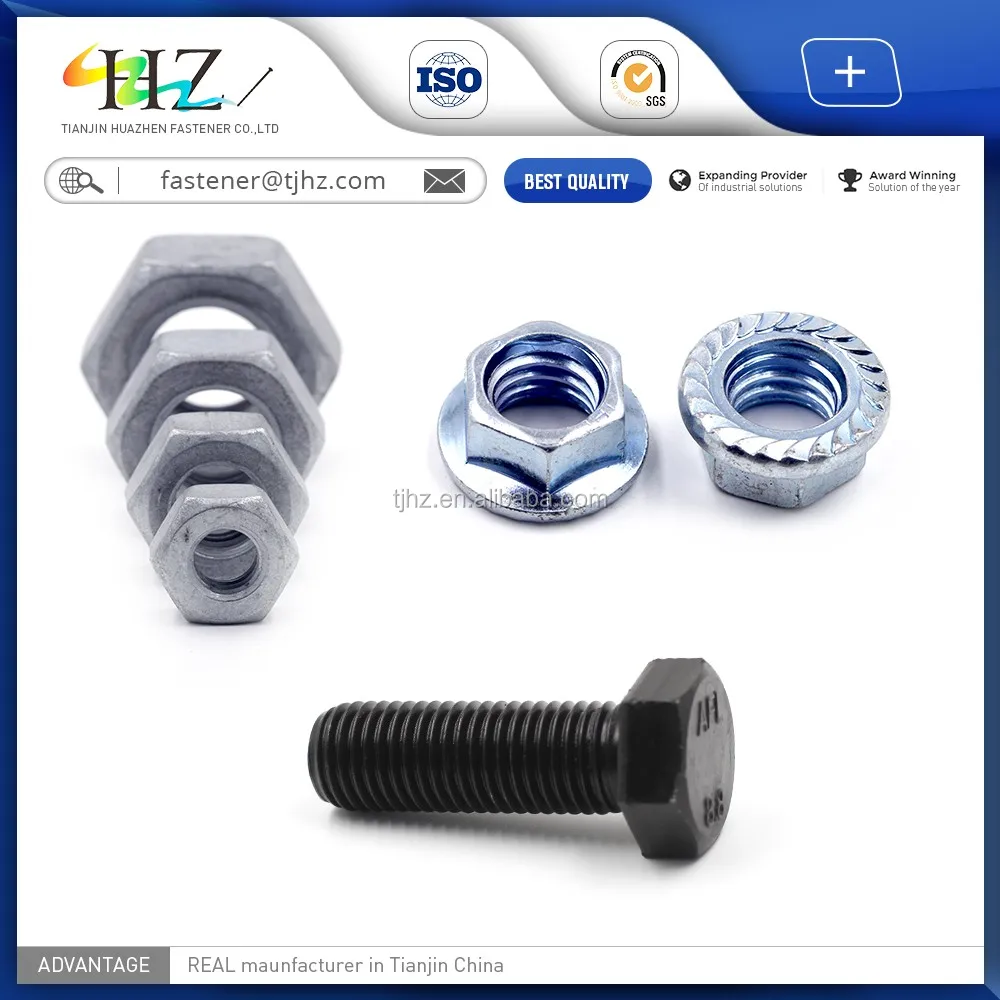 Din Standard Fastener In China Grade8.8 M26 Polished Hex Bolt With Nut