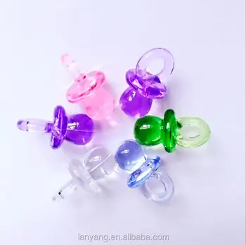 plastic pacifiers for baby shower