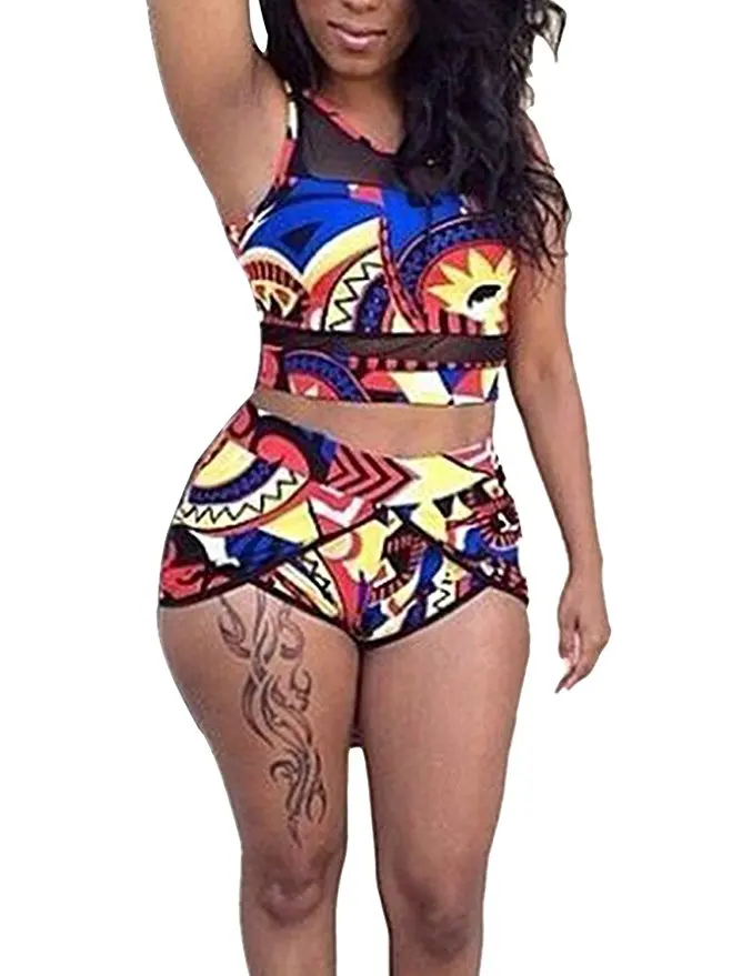 plus size crop top swimsuit