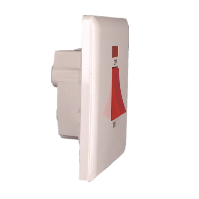 PC range high quality british standard 45A double pole uk wall switch, COOKER switch, Air condition switch