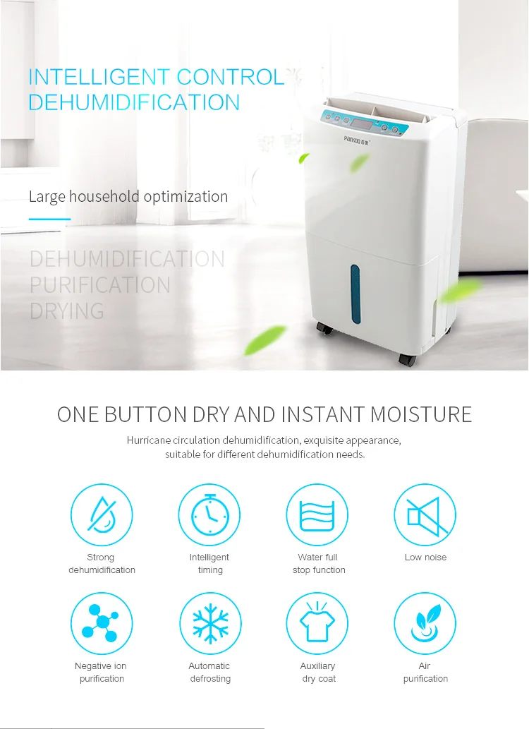 Home Air Purifying Dehumidifier, 20L/Day, 220, 35 - detail 2