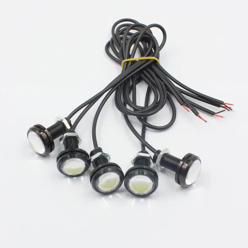 23mm Car Auto Motorcycle Waterproof 1.5W 3W 6W COB LED daytime running light 12v eagle eyes LED light