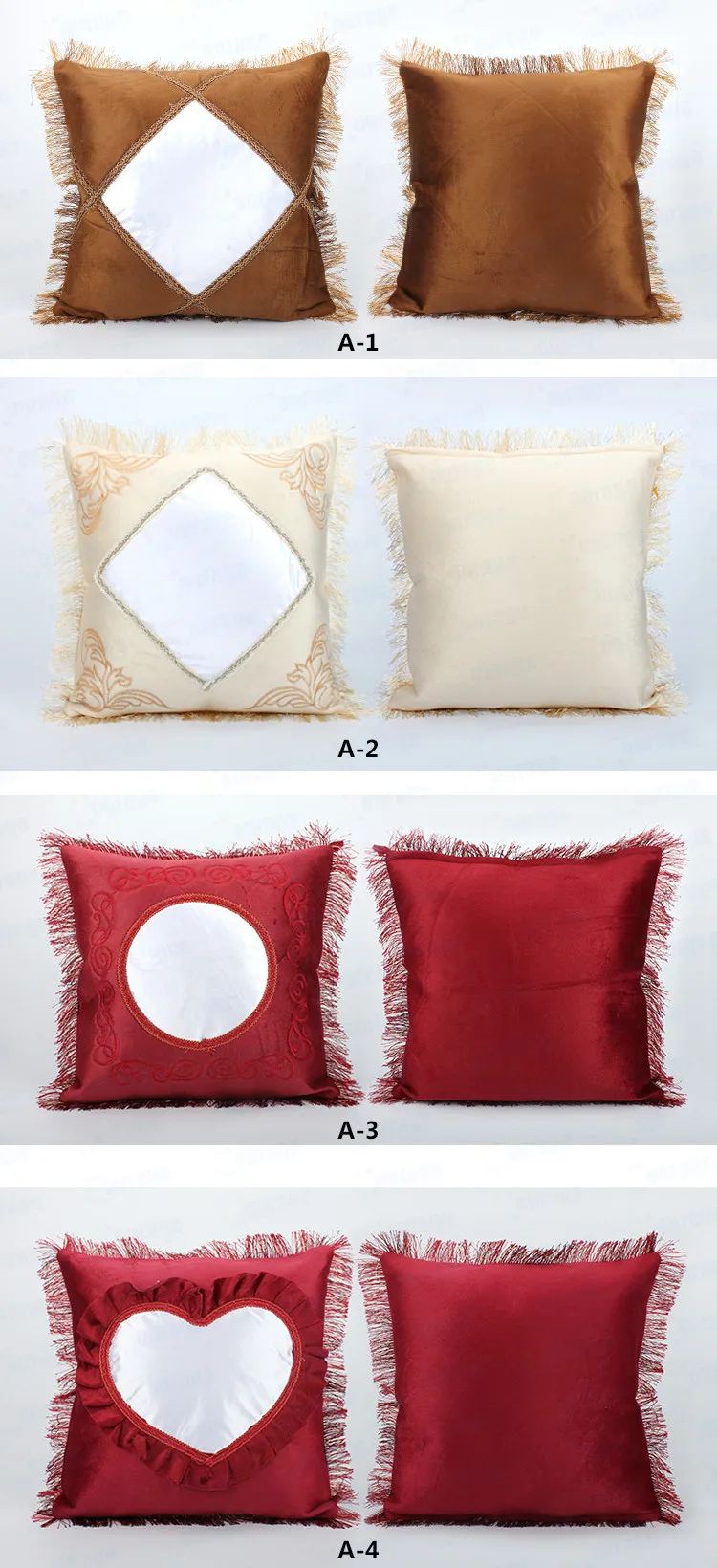 Sublimation Printing Modern Decorative Throw Pillows Velvet Pillowcase