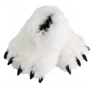 Bear Paw Slippers Grizzly Bear Foot 
