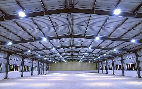 light steel structure prefabricated warehouses in Ethiopia