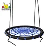 Hot 100cm garden rope tree nest webbing round swing for children