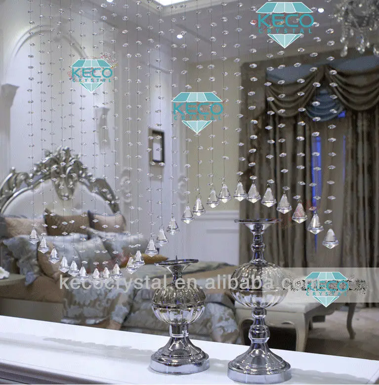 New Design Of Crystal Bead Curtain For Room Decoration Buy Crystal