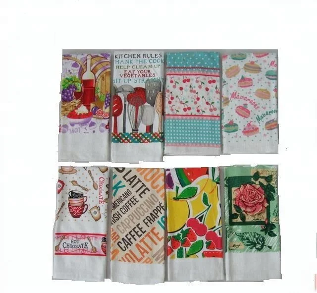 Large Cotton Tea Towel Countries of South America