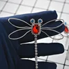 Green Red Crystal Very Big Earrings Dragonfly Designs Jewelry Women Animal Statement Tassel Earrings