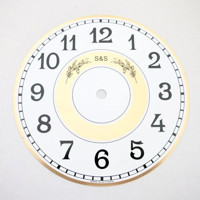 Clock Face Metal Clock Dials Aluminum Pvc Dial Diy Wall Clock Kits