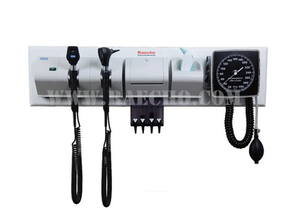 Ent Examination Wall Mounted Ent Diagnostic Set With Sphygmomanometer