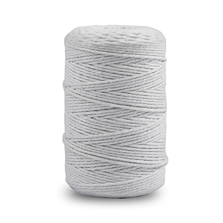 hongda 批发商 3 毫米软单扭曲棉花 macrame 线在 100 米管包装
