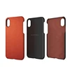 Able add custom logo leather PC case for iphone X 8 plus, PC case for iPhone X 8 plus cover