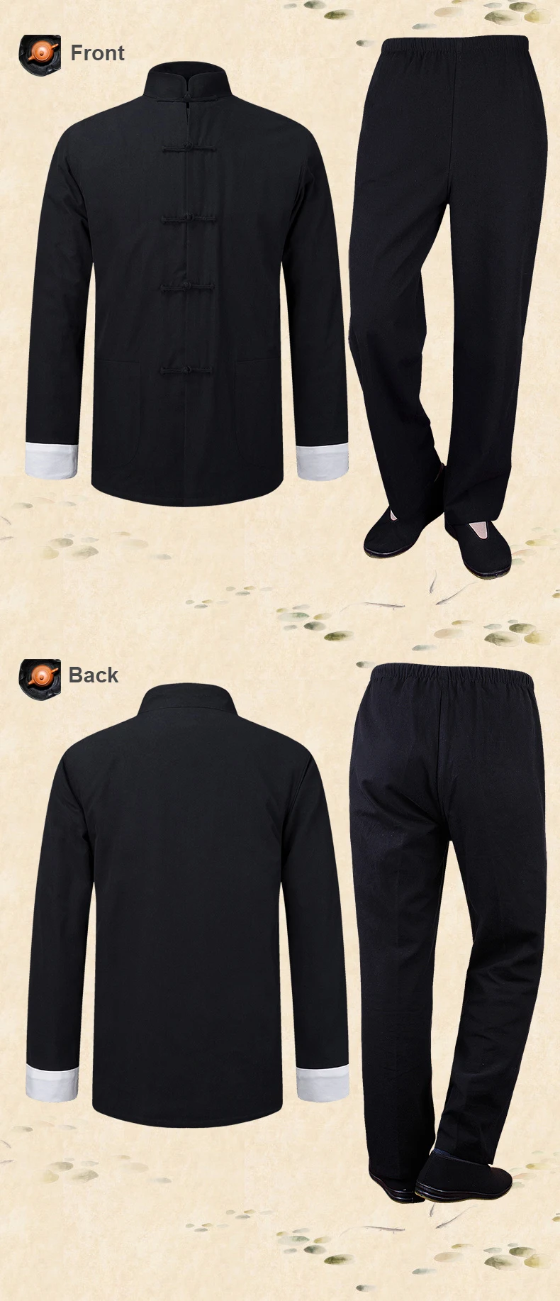 Men Traditional Chinese Martial Arts Uniforms Buy Men Martial Arts