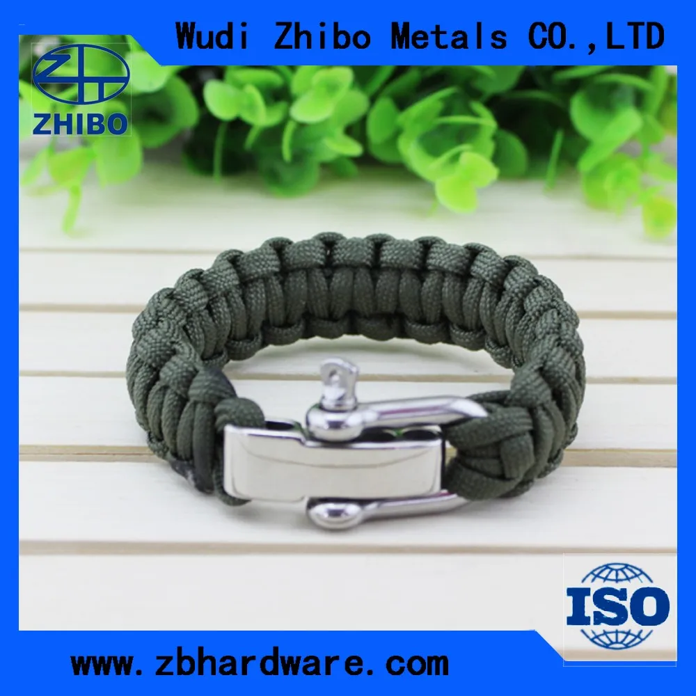 Adjustable Paracord Shackle Clasp,High Quality Bow Shackle For Paracord