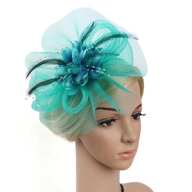 Women Fashion Hair Clip Flower Elegant Fascinators For Party
