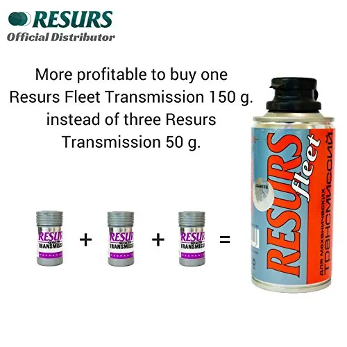RESURS Fleet 150 g Manual Gearbox Restorer/Transmission Oil Additive/Gear Restorer/Manual Gearbox Restorer/Mechanical Gearbox Restorer/Gearbox Oil Additive/Manual Transmission Restorer