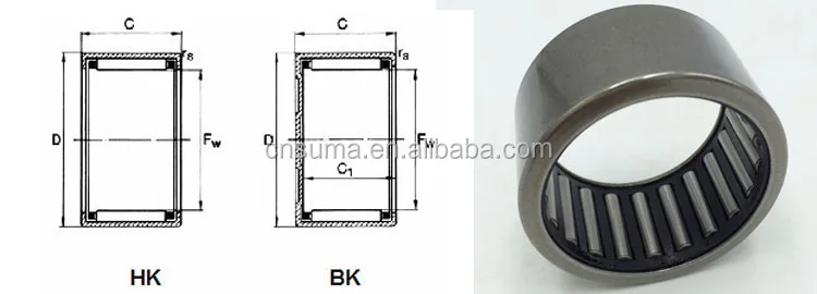 HK Bearings Needle Roller Clutch Manufacturer HK1210 HK1212