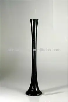 Flower Decorative Eiffel Tower Centerpieces Black Glass Vases