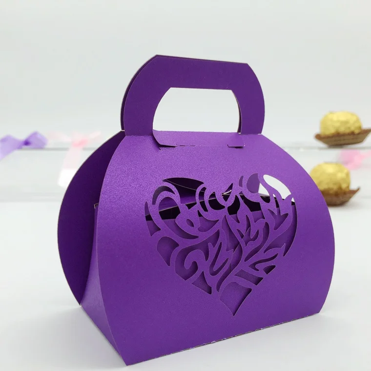 Mini Laser Cut Bag Design Paper Box Gift Wedding Sweet Packaging Box Baby Sweet Box Buy Sweet