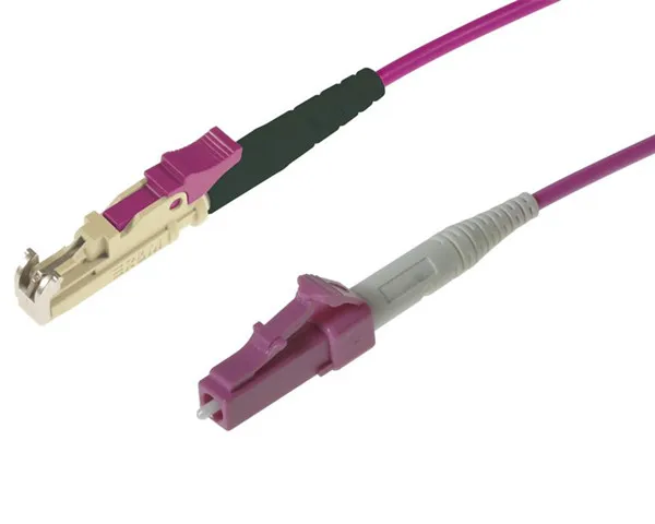 LC-LC 40//100G OM4 Violet 50//125 MultiMode Duplex Fiber Patch Cable Lot