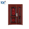 Exterior door and swing type nigeria double leaf steel door price