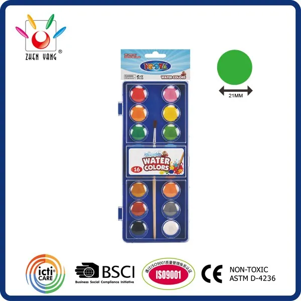 16 Color 21mm Water Color Set