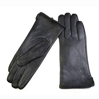 ladies wool lined leather gloves