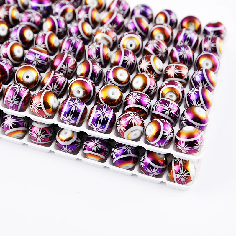 High Quality Jewelry Bead Glass Material 8mm 10mm Various Colors Glass