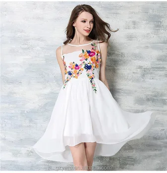 white casual party dress