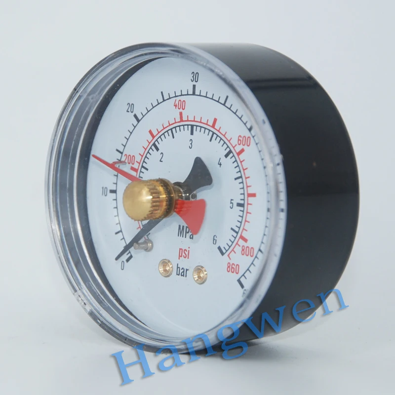 Pressure Gauge With Maximum Insert Pointer Buy Pressure Gauge,Double