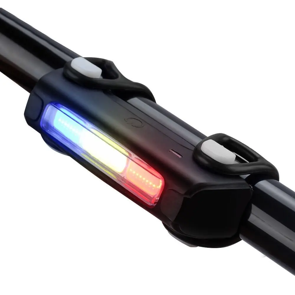 Powerful LED Bike Rear Lights,Super Bright Easy Install and Water Proof Red Tail Lights AAKULU Back USB Rechargeable Bicycle Tail Head Lights