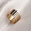 Fashion trend 14k rose gold retractable lovers ring.