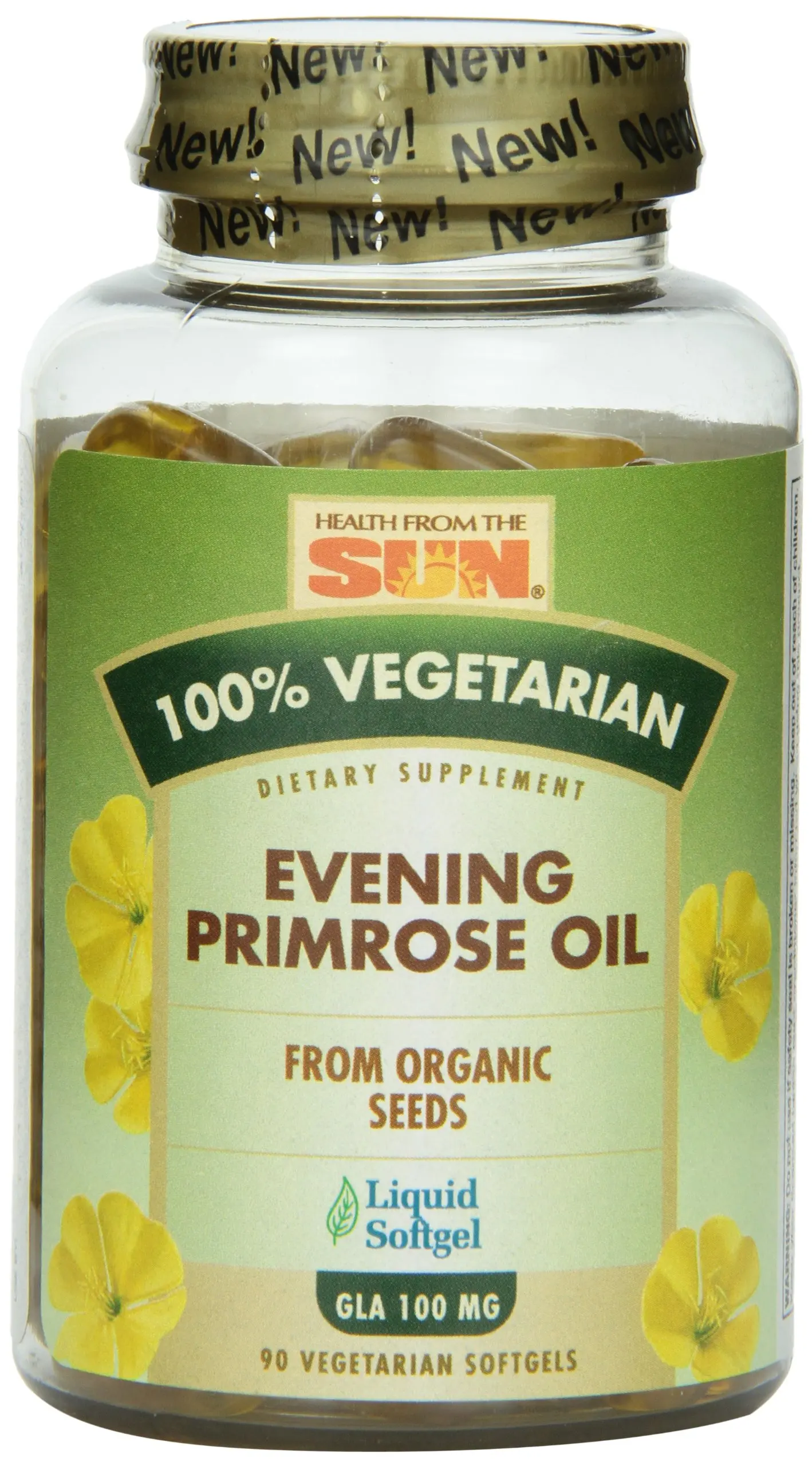 Health from the Sun Omega-6 Organic, Evening Primrose Oil 1300mg , 60 Softg...