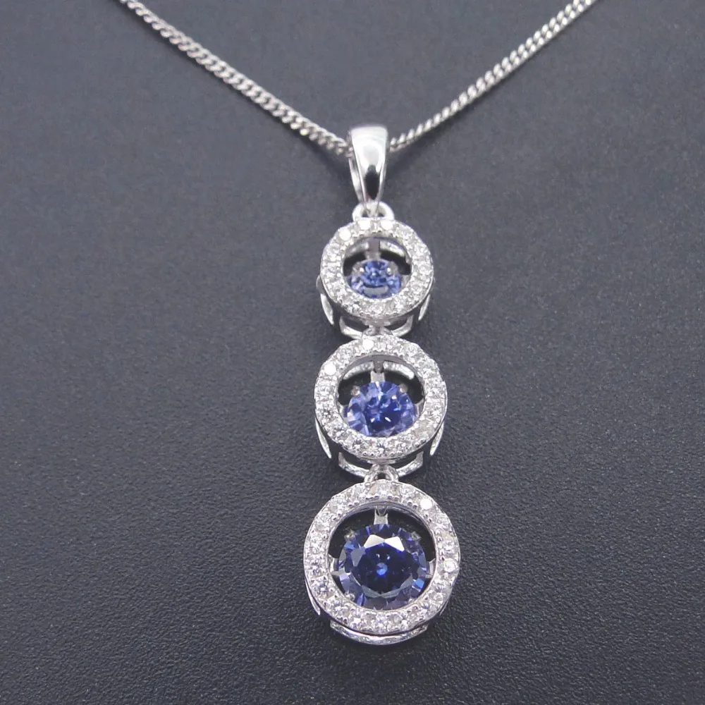 Customize Dancing Diamond Pendant 925 Silver Jewelry Wholesale Buy Dancing Diamond Pendan