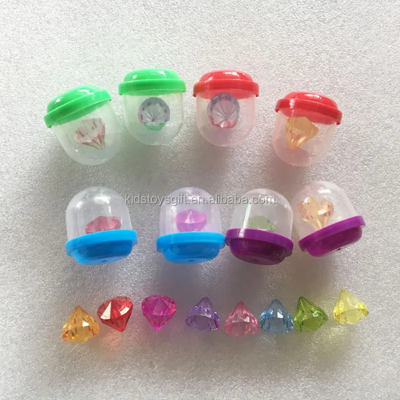 Cheaper Mini Plastic Coloful Diamond Toy,Small 1.1