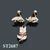 Rose jewelry Three tones Earrings and pendant classics rose jewelry sets