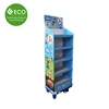 Cartoon Printing Five Tires Cardboard Floor Display Rack For Children'S Toys