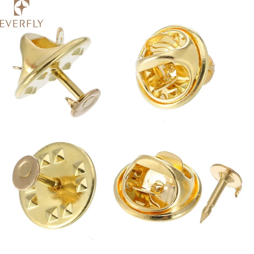 Nice Quality 12mm Butterfly Clutch Brass Pin Back With 8mm Pin Buy