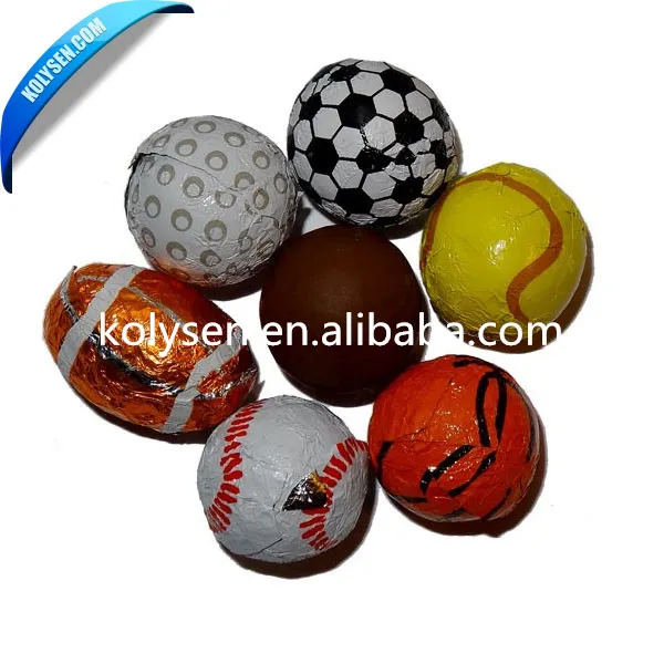 flexo printed aluminum foil football ball chocolate wrapping paper