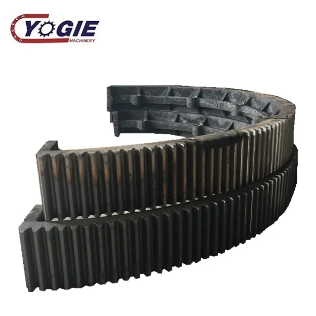 
factory price OEM alloy steel forged rotary kiln segment rim gear 
